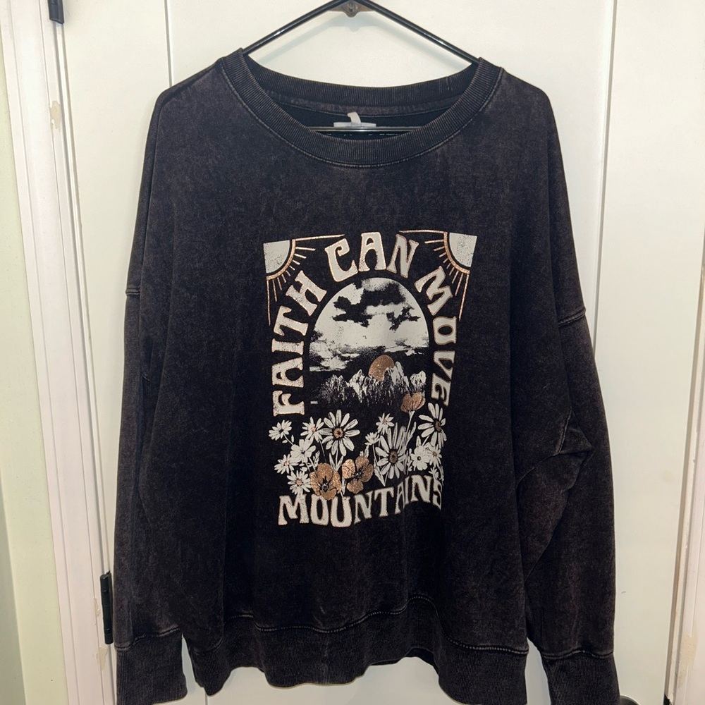 Maurices Black Ribbed Crewneck Sweater XXL